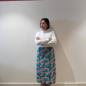 Gonna midi con tigri