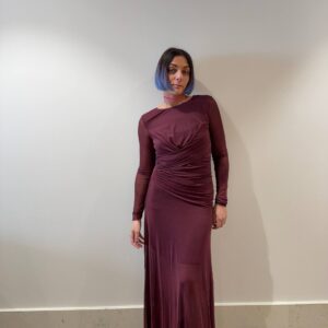 Abito lungo in tulle