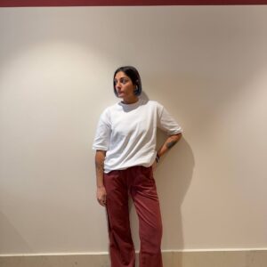 Pantalone color mattone