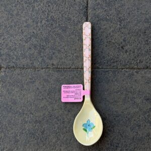 Cucchiaino con fiore azzurro