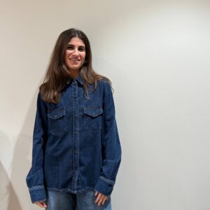 Camicia denim scuro