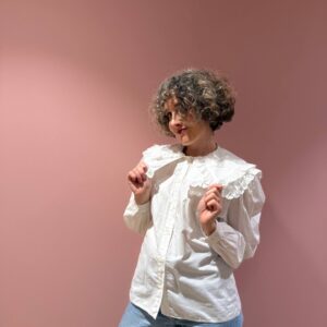 Camicia bianca con doppio colletto