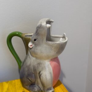 Vaso ippopotamo in ceramica