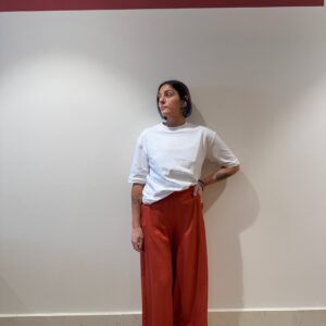 Pantalone largo ruggine