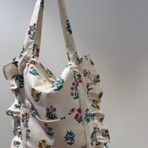 Borsa con stampa fiori