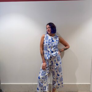 Pantalone culotte stampa Marocco