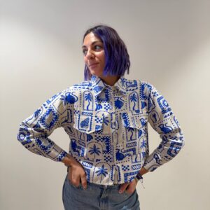 Camicia stampa Marocco