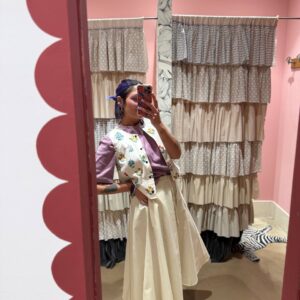 Gonna a ruota in cotone