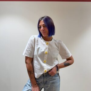 Camicia con margherite