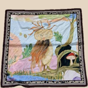 Foulard con paesaggio