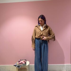 Pantalone effetto denim leggero