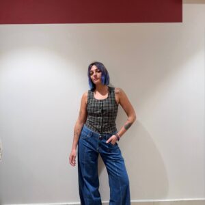 Denim vita bassa relaxed fit