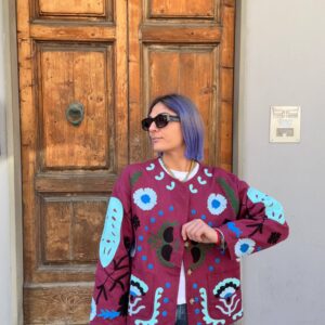 Giacca boho con ricami