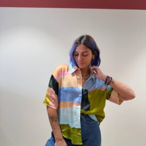 Camicia mezza manica paessaggio