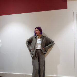 Camicia in viscosa e lino
