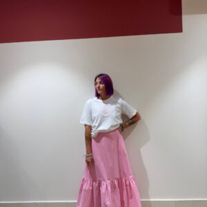 Gonna rosa lunga