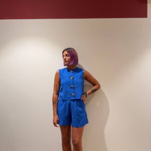 Shorts blu elettrico