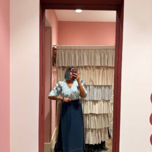 Gonna denim lunga
