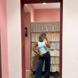 Denim baggy