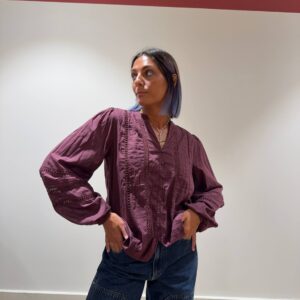 Blusa borgogna