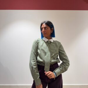 Camicia a quadri con cravatta