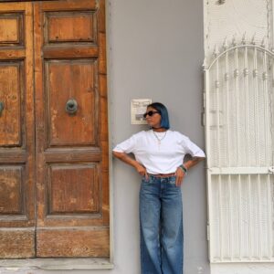 Denim vita media bassa lavaggio dark used