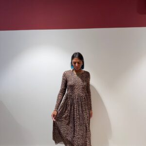 Abito maculato in tulle
