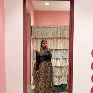 Gonna maculata in tulle